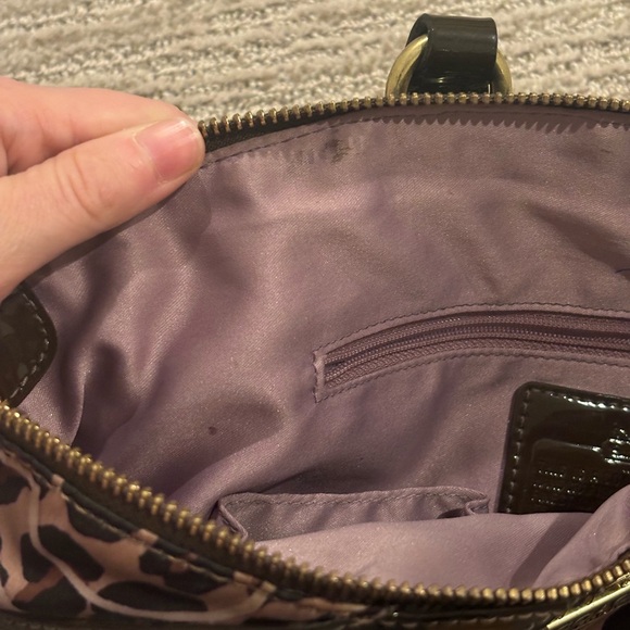 SOLD Coach satchel bag purse, Madison ocelot leopard print, shoulder handbag - Picture 15 of 16